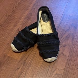 Michael Kors black loafer slip ons